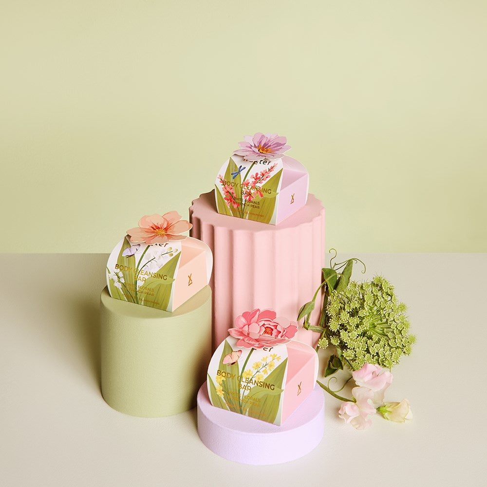 Huxter Body Cleansing Bar Gift Box - White Florals & French Pear
