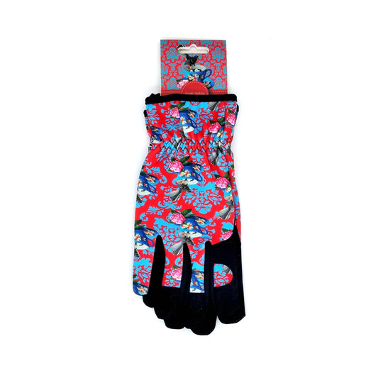 NZ Artist - Gardening Gloves (Fantail and Cup)