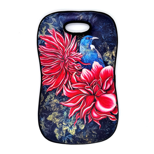 NZ Artist - Gardening Knee Pad (Dahlia and Tui)