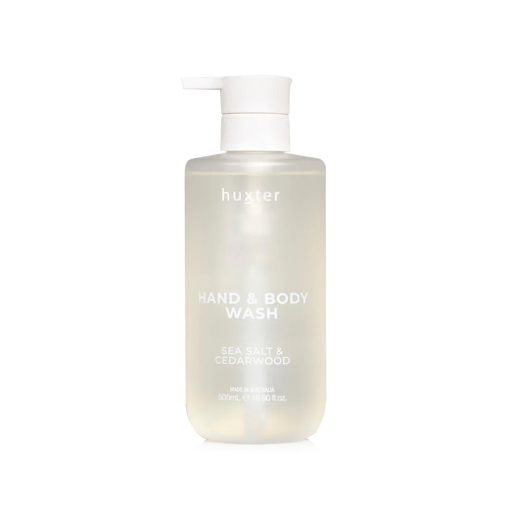 Huxter Hand & Body Wash -  Sea Salt & Cedarwood 500mls