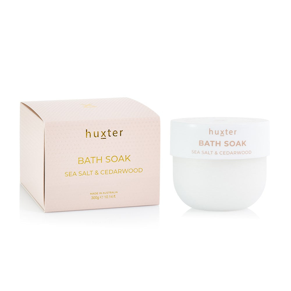 Huxter Bath Soak -  Sea Salt & Cedarwood 300mls