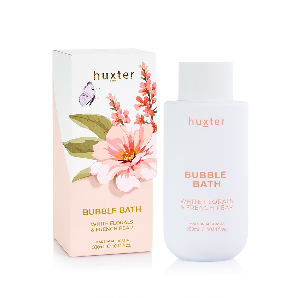 Huxter Bubble Bath -  White Florals & French Pear 300mls