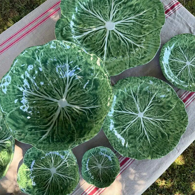 Melamine Cabbage Round Platter Large 40cm