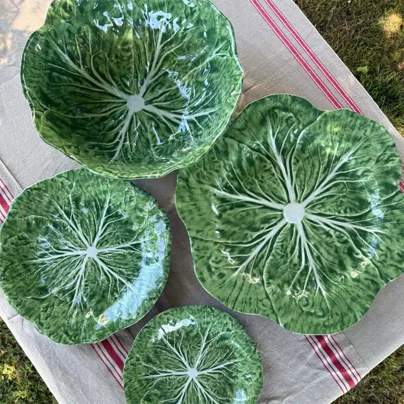 Melamine Cabbage Round Platter Large 40cm