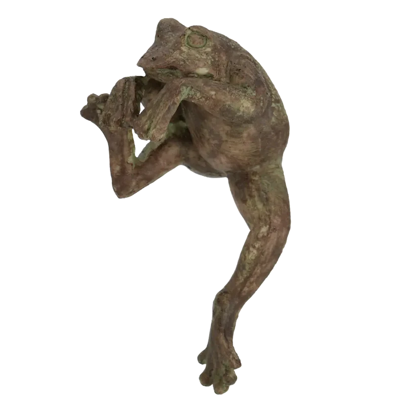 Pot Rim Decor - Rustic Frog