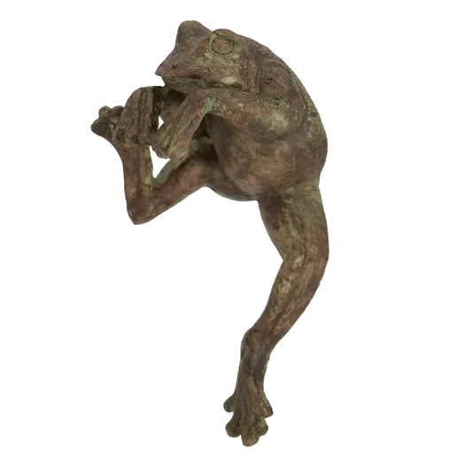 Pot Rim Decor - Rustic Frog