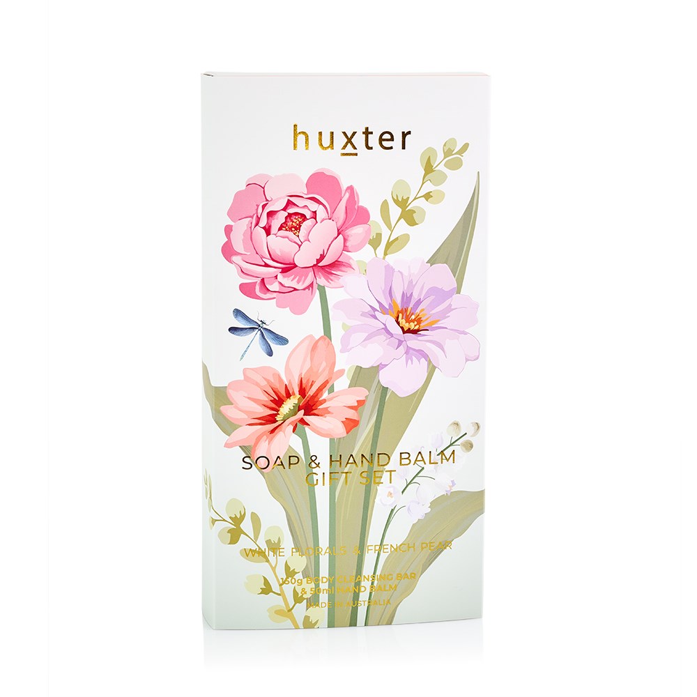 Huxter Soap & Hand Balm Gift Set - Petal Garden Collection