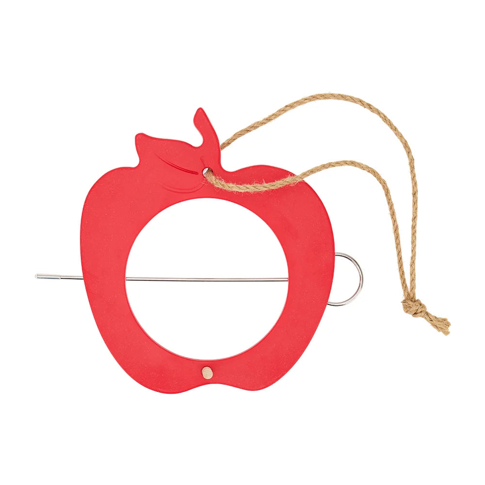 Bamboo Bird Feeder - Red Apple
