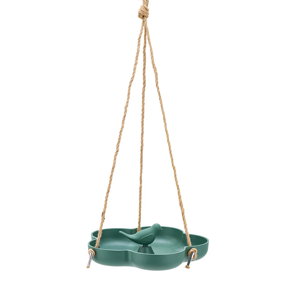 Bamboo Bird Feeder - Large Green