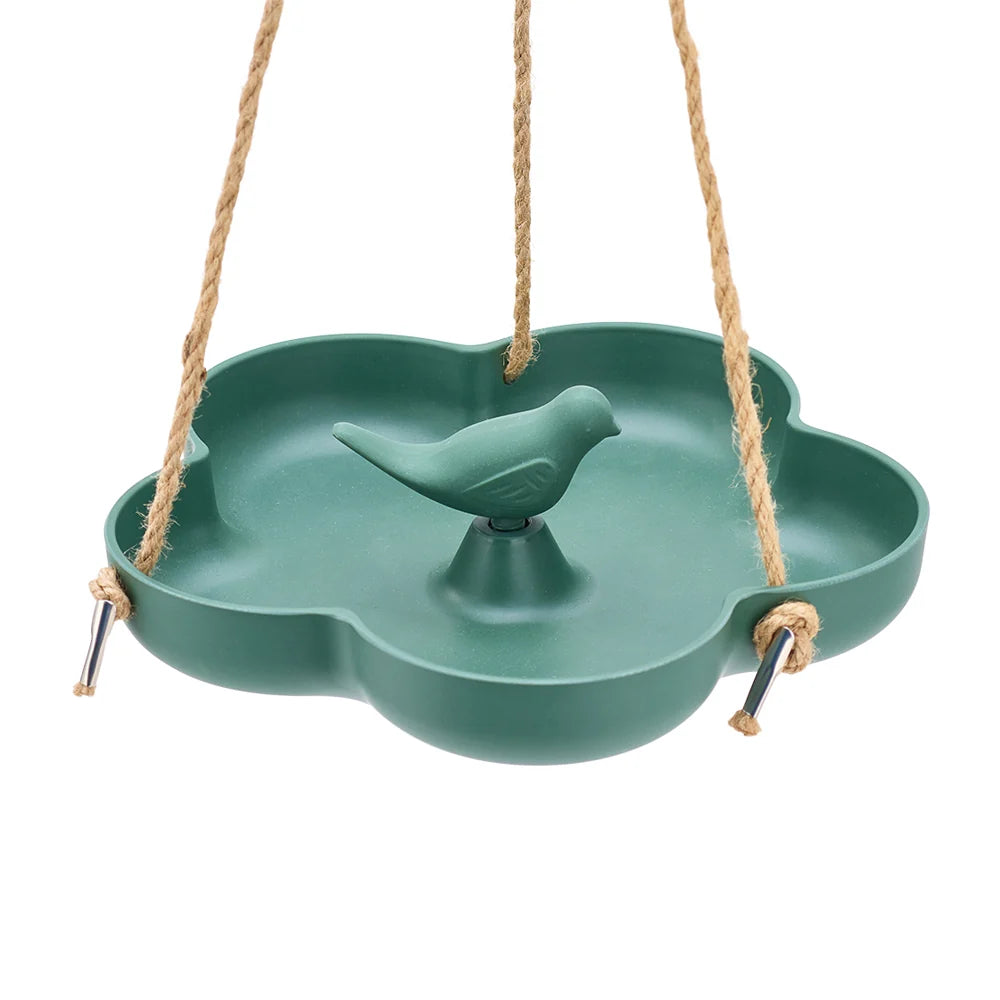 Bamboo Bird Feeder - Large Green