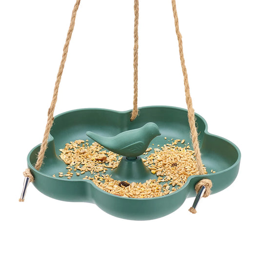 Bamboo Bird Feeder - Large Green