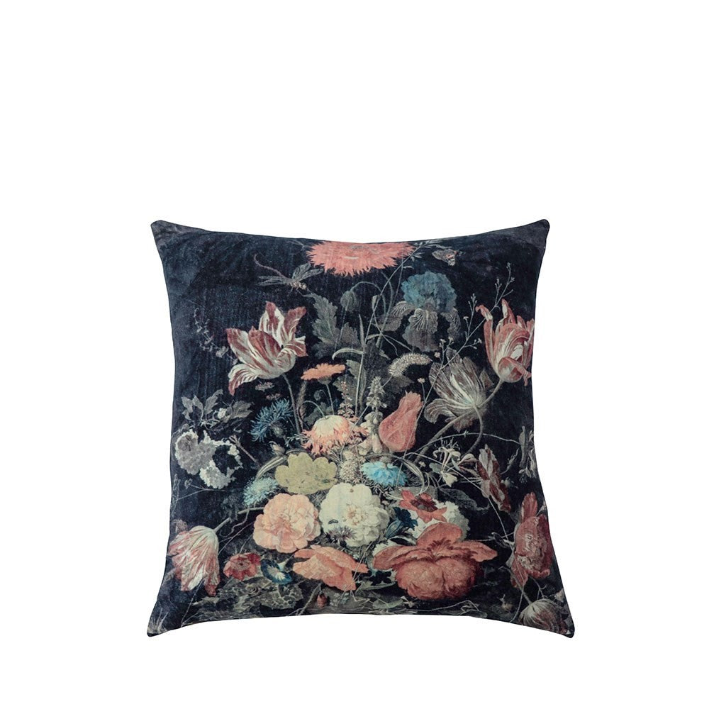 Luxury Sari Bloom Cushion - Moody Bloom