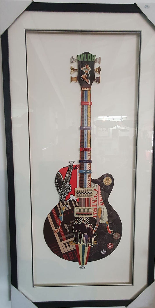 Guitar Collage Wall Art