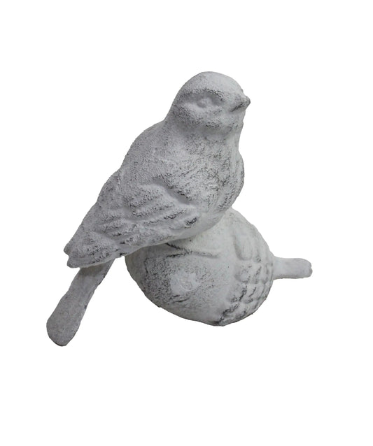 Bird on Acorn  - White