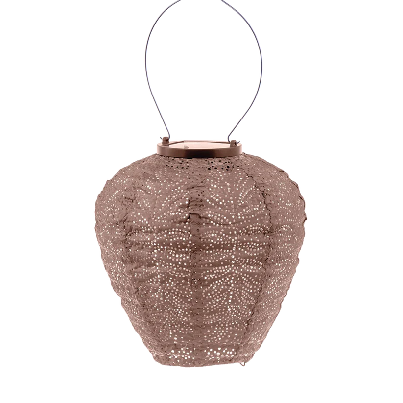 Lumiz Solar Lantern - Balloon 20cm Mocha Folia
