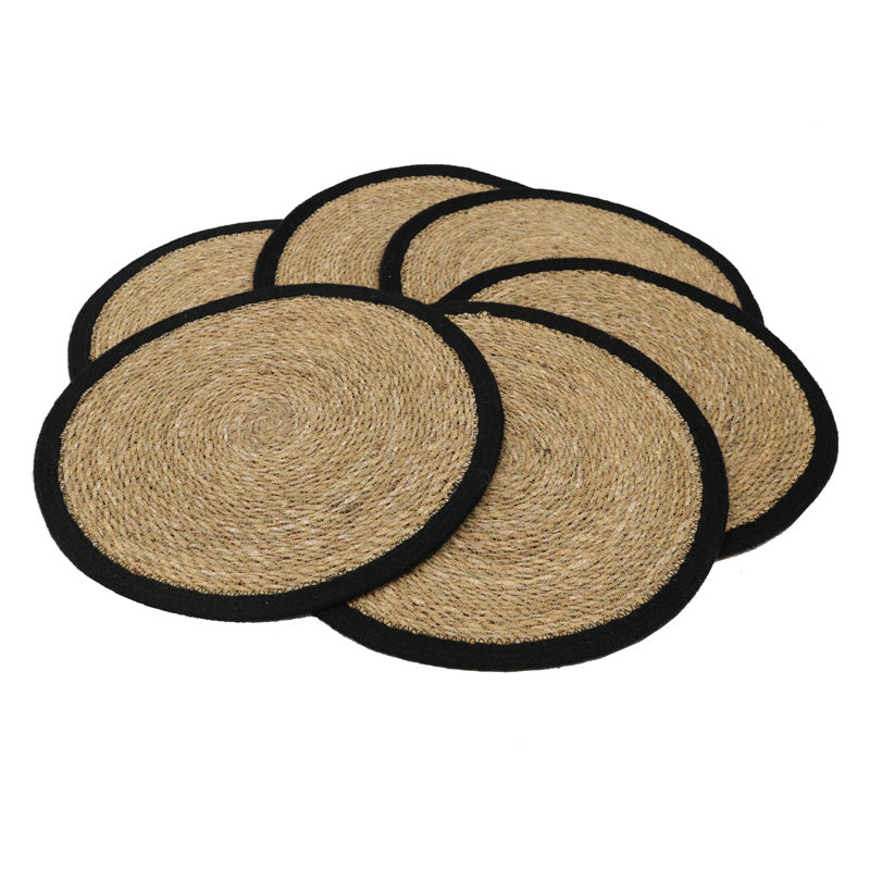 Black Seagrass Placemat / Pot Mat