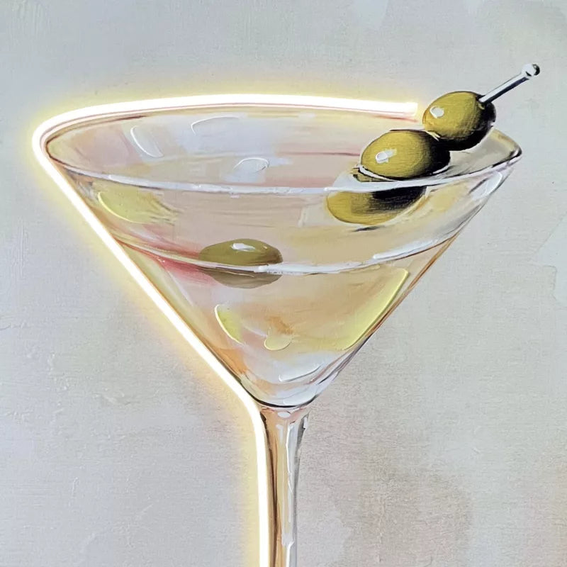 Martini LED Light Up Art