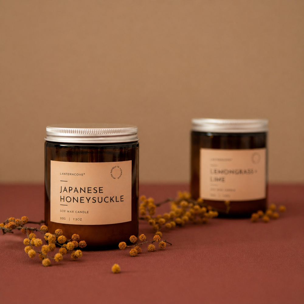 LANTERNCOVE GLO - Japanese Honeysuckle 212G Candle