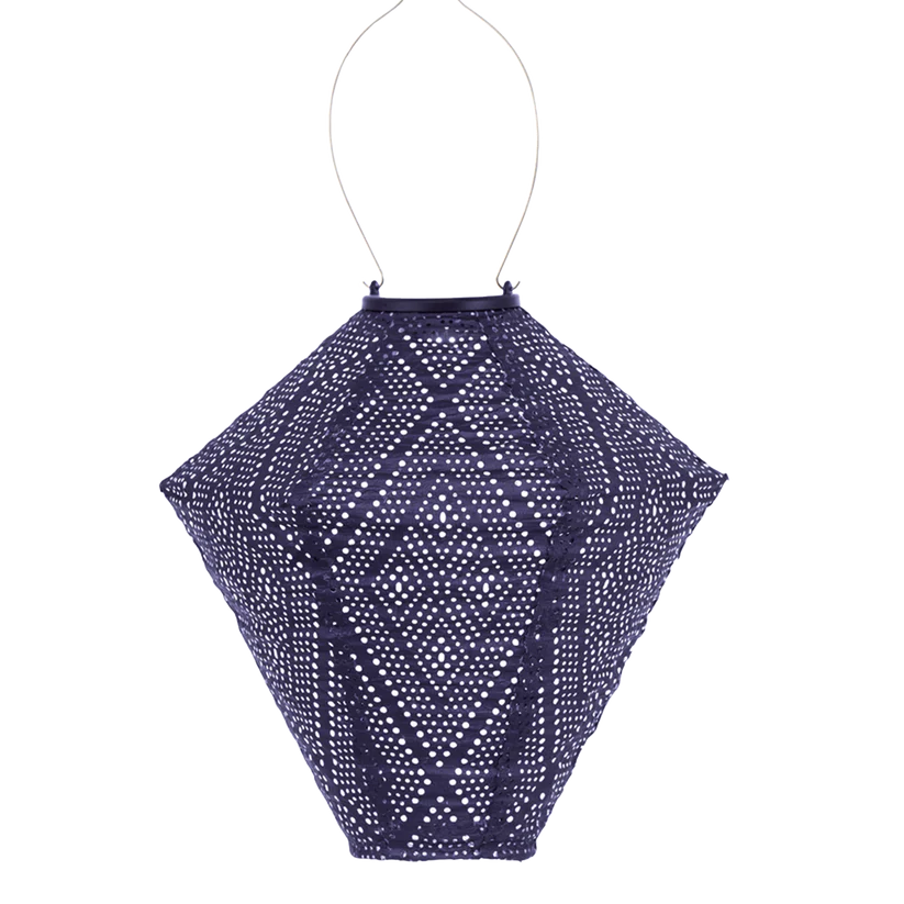 Lumiz Solar Lantern - Diamond 28cm (2 colours Purple and Gold)