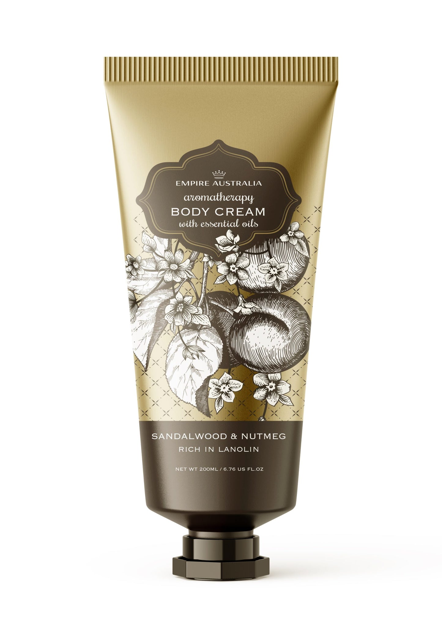 Empire Botanicals - Body Cream Sandalwood & Nutmeg 235mls