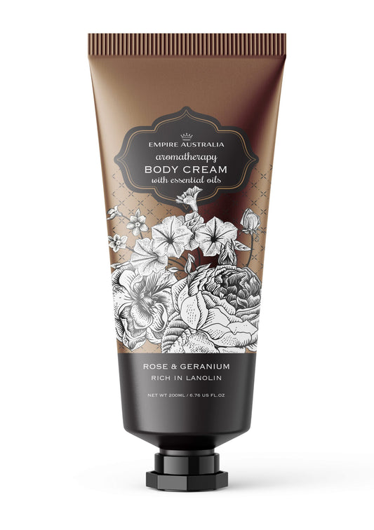 Empire Botanicals - Body Cream Rose & Geranium 235mls