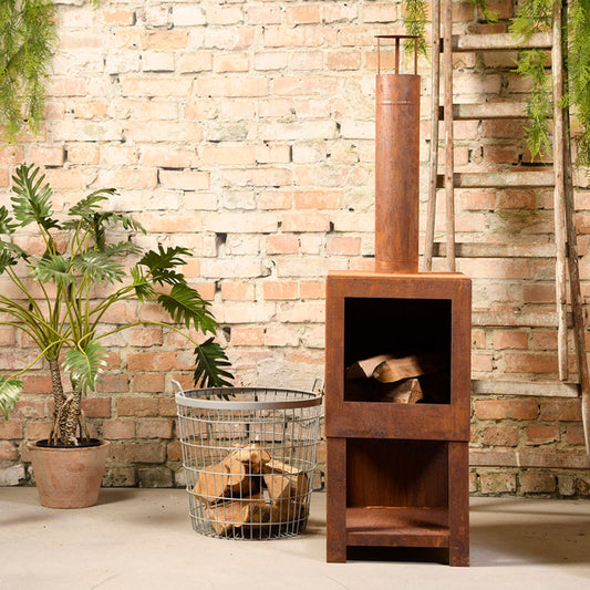 SUPERDEAL - Corten Steel Terrace Fire