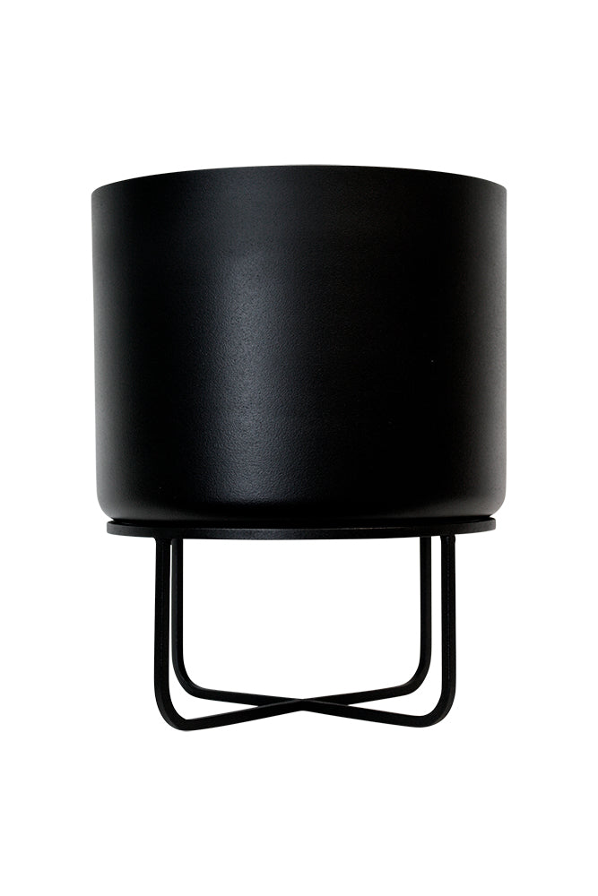 Asher Planter on Stand - Black