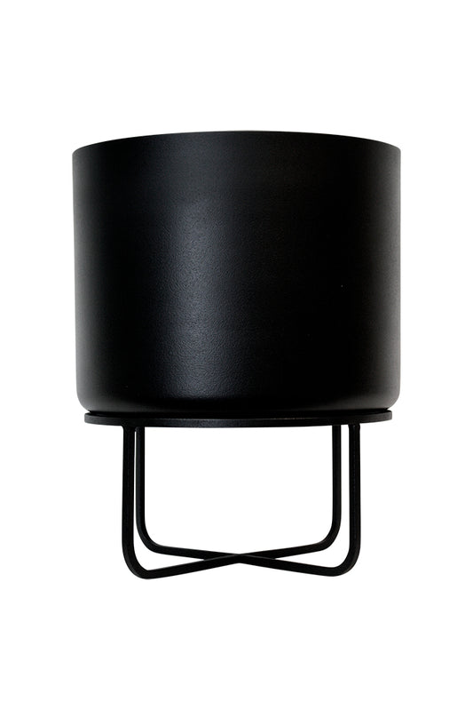 Asher Planter on Stand - Black