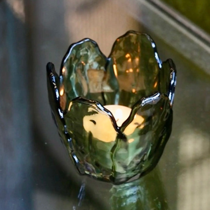 Floret Glass Candle Holder