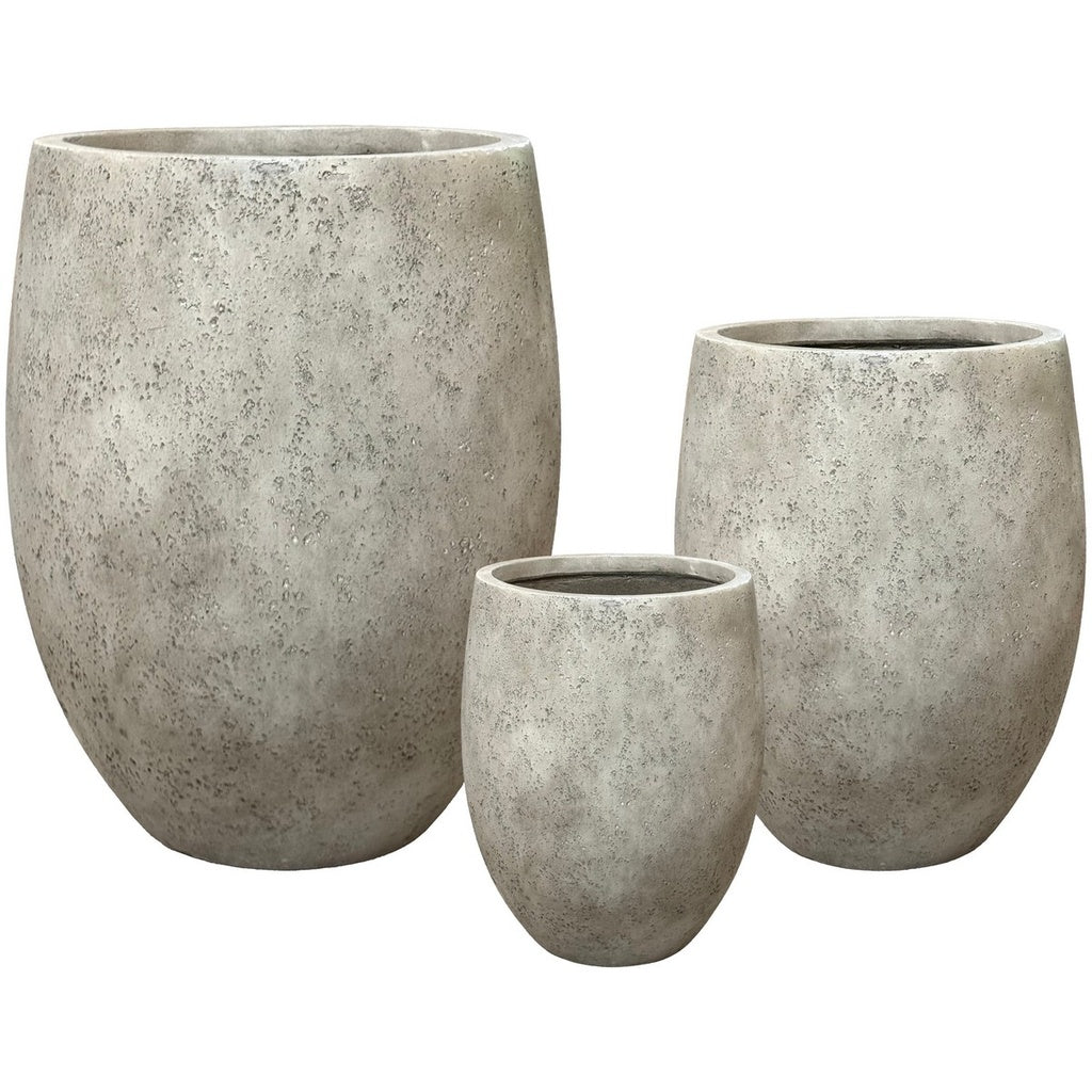 Stone Tall Pots - Beige