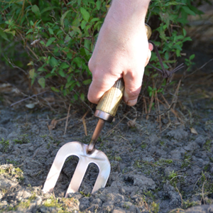 Copper Plated Garden Fork