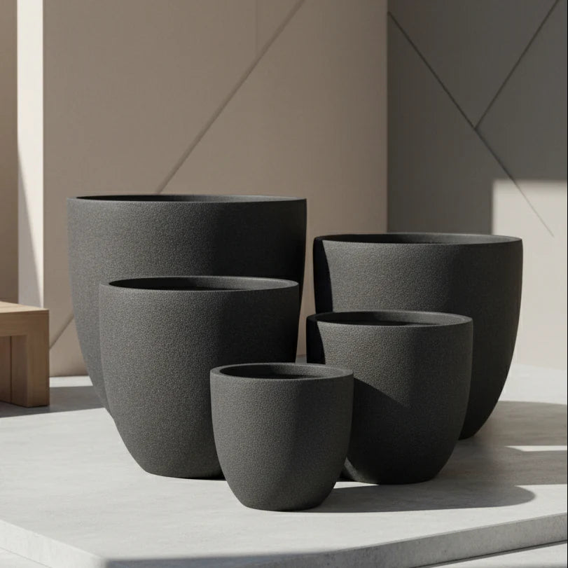 Vellum Eggs Pots - Black