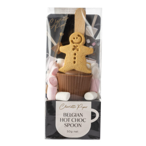 Belgian Hot Chocolate Spoon - Ginger Bread Man