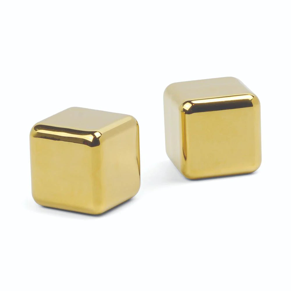 Jupiter Cocktail Chillers - Set of 2 Large Gold