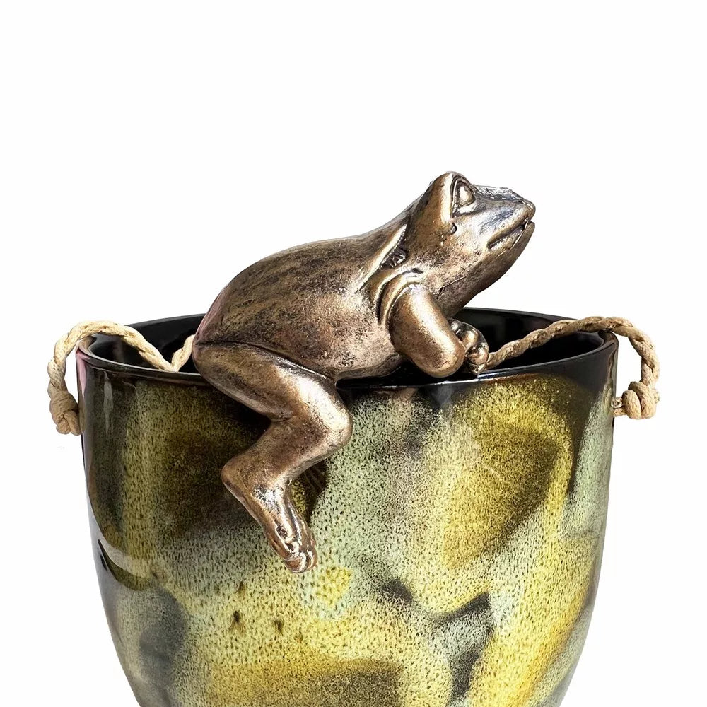 Hanging Frog Pot Decor (Laying)