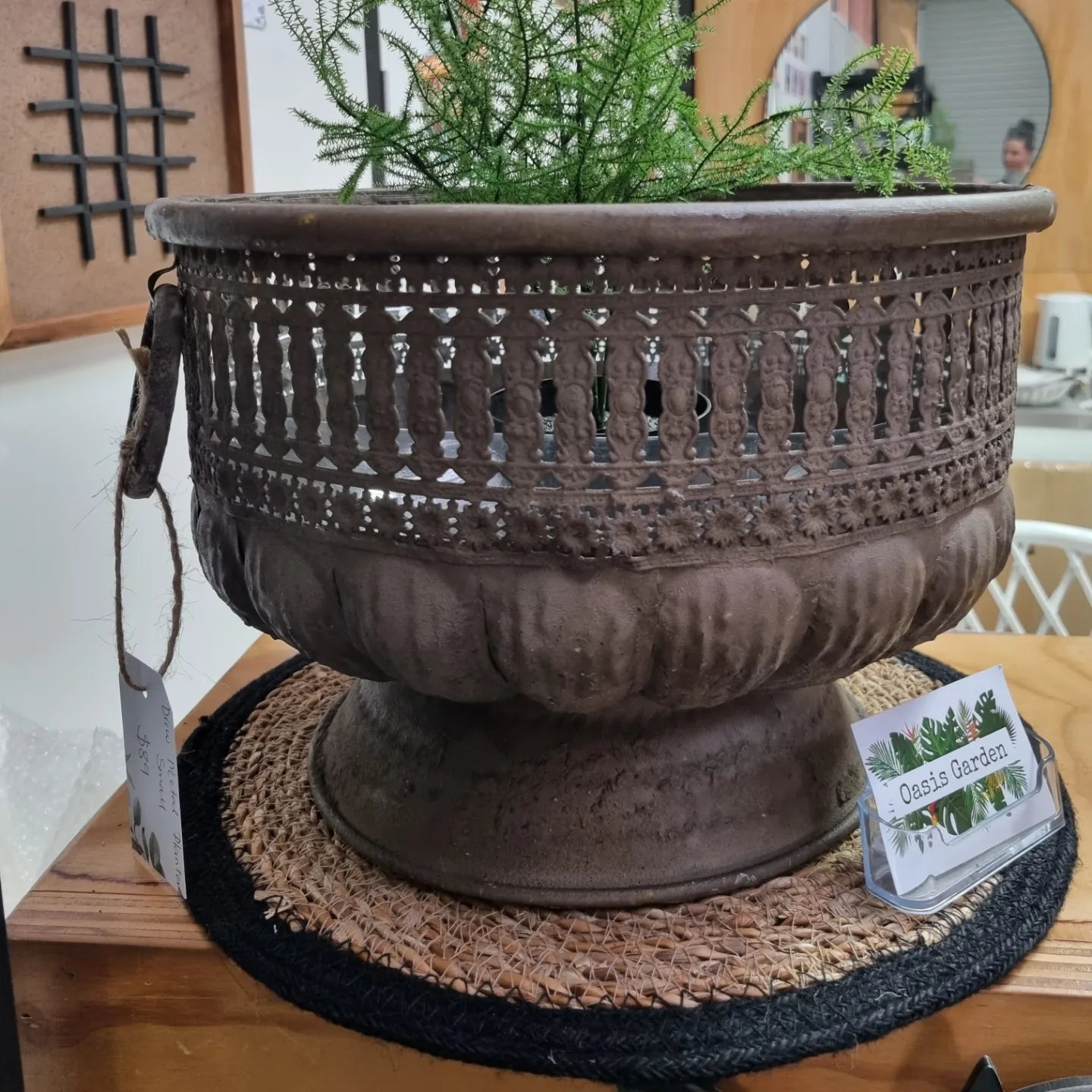 Drew Metal Planter - Small