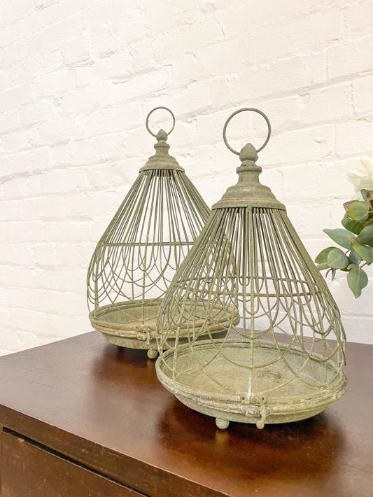 French Metal Flower Cages