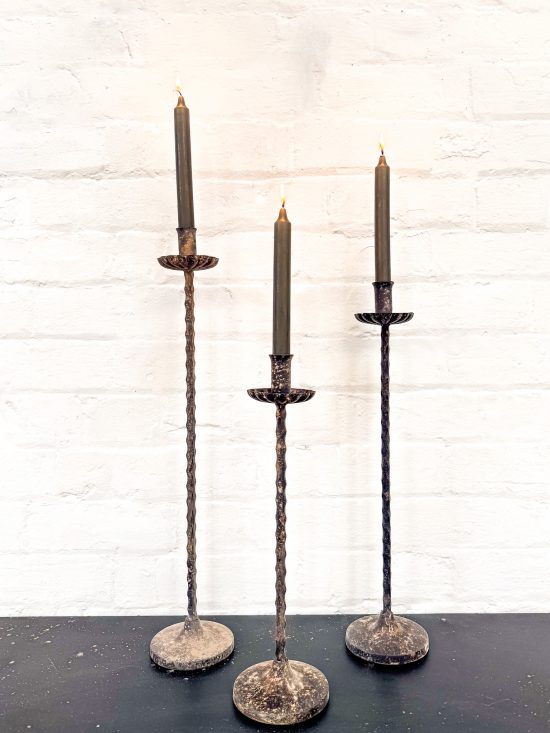Vintage Tall Candle Sticks - 3 Sizes