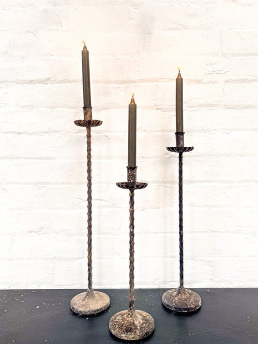 Vintage Tall Candle Sticks - 3 Sizes