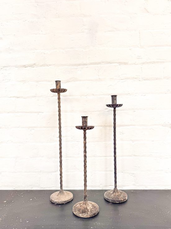 Vintage Tall Candle Sticks - 3 Sizes