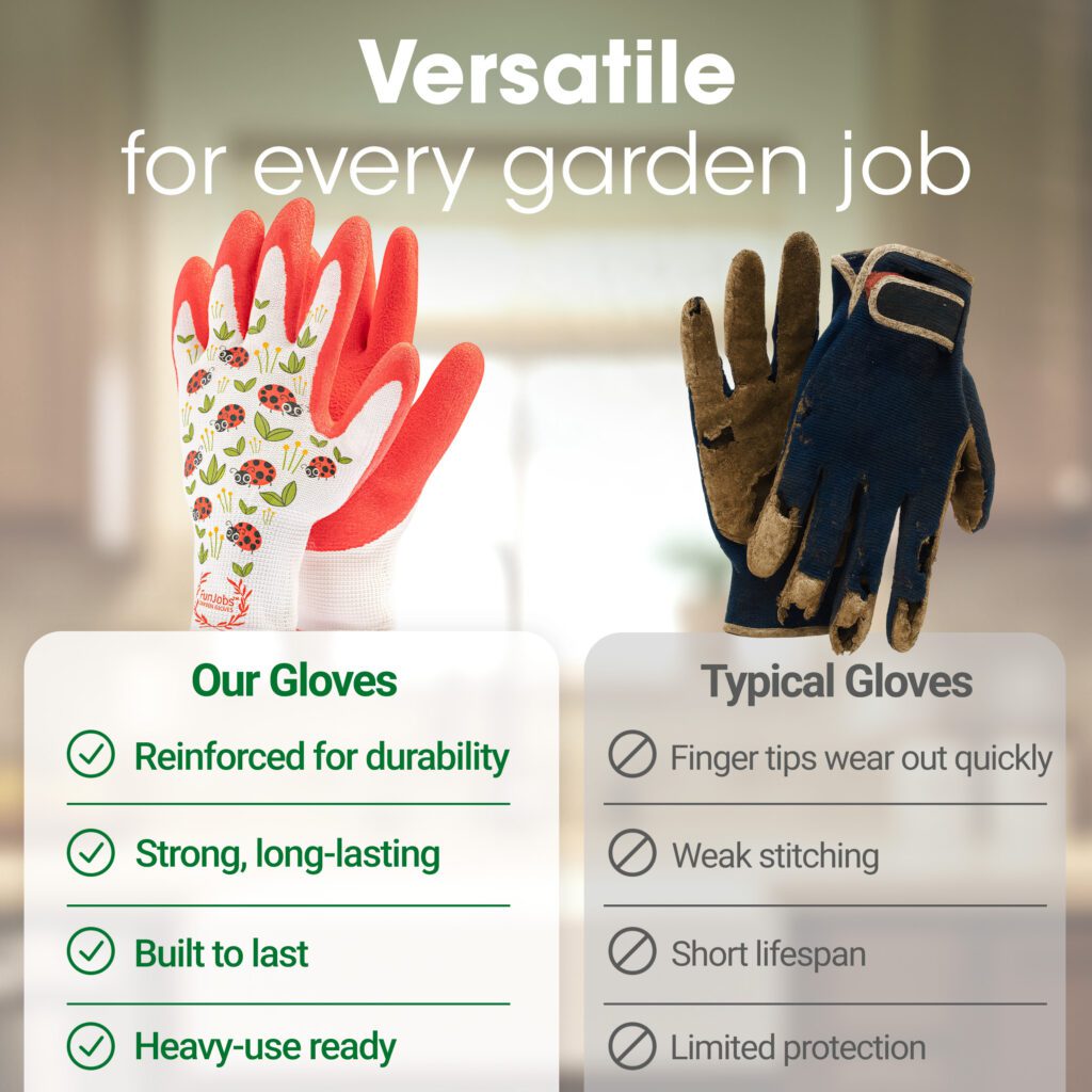 FunJobs - Gardening Gloves Lady Bugs