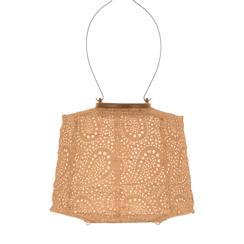 Lumiz Solar Lantern - Lampshade 20cm Apricot Paisley