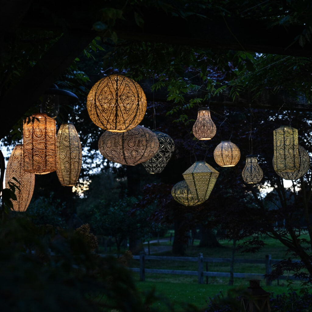 Lumiz Solar Lantern - Diamond 28cm (2 colours Purple and Gold)