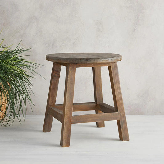Wooden Plant Stand Round