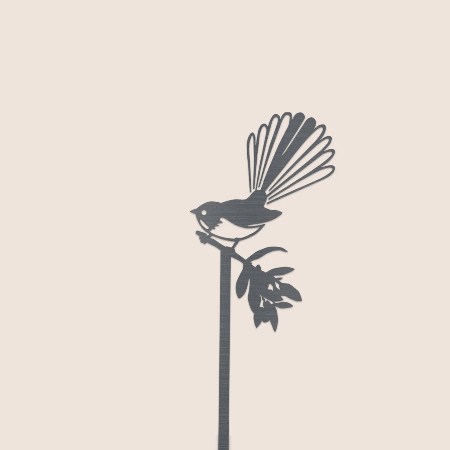 Metal Bird - Fantail Plant Stake