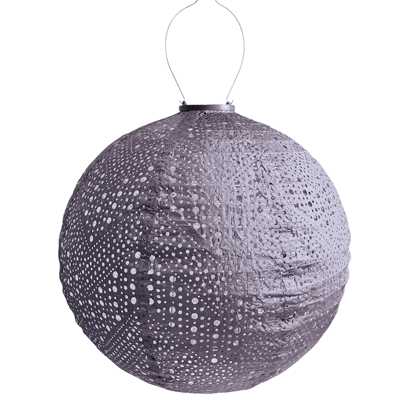 Lumiz Solar Lantern - Round 40cm Mauve Purple Verso