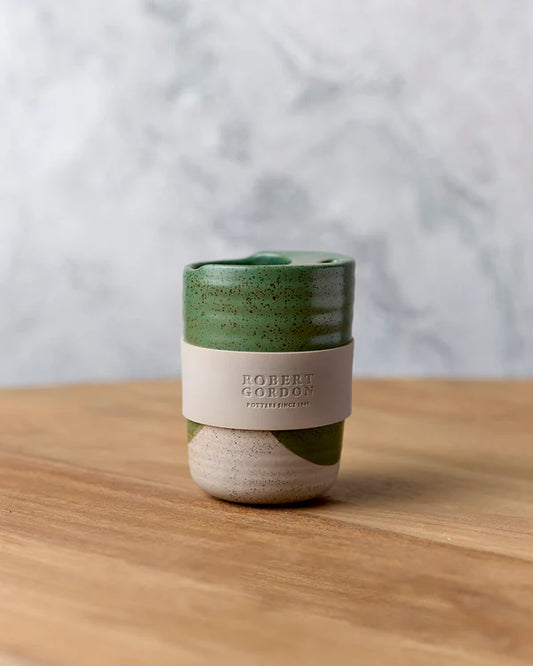 Green Travel Mug / The Wanderer - Robert Gordon Pottery