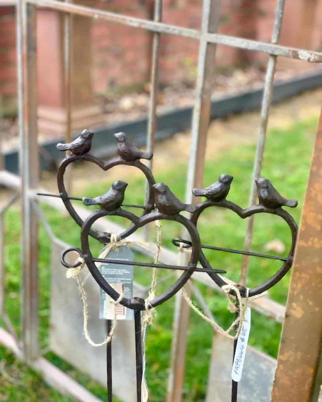 Heart Bird Feeder on Stick