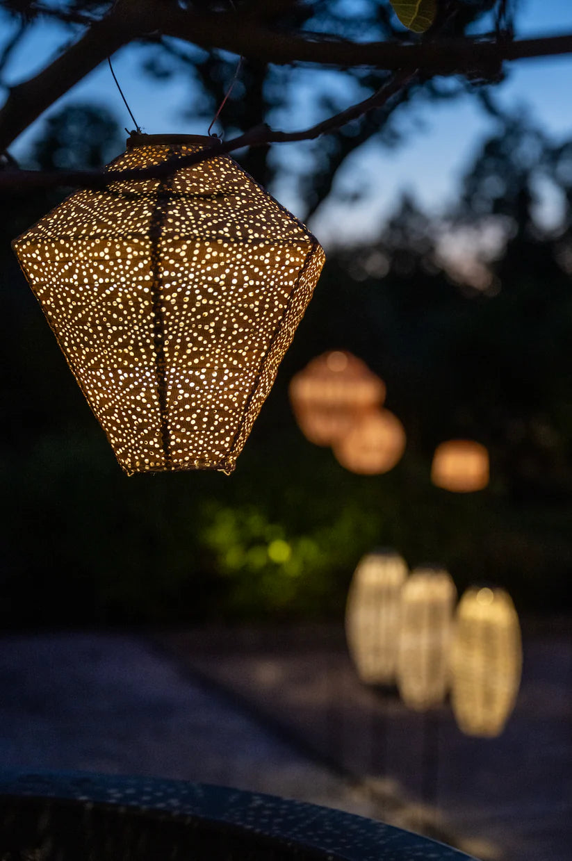 Lumiz Solar Lantern - Diamond 28cm (2 colours Purple and Gold)