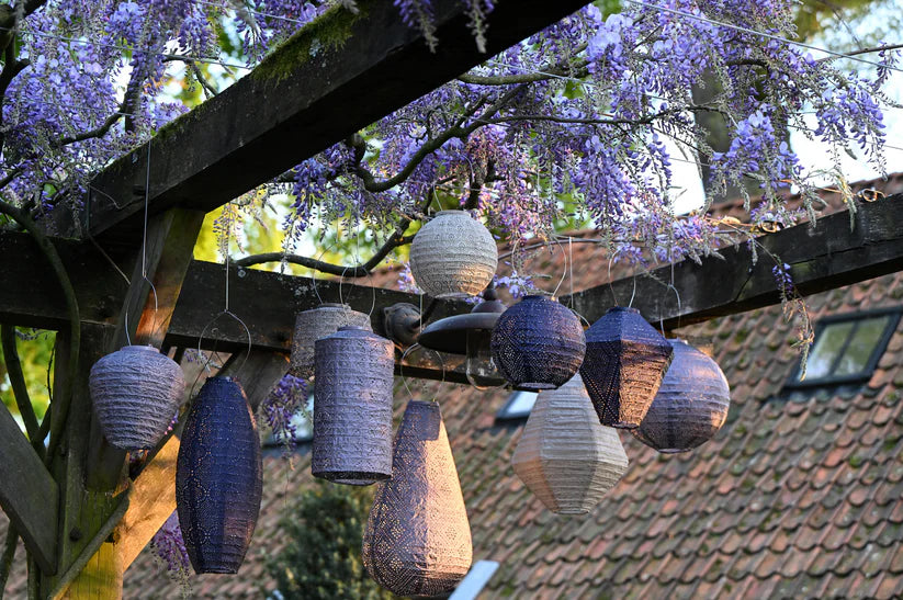 Lumiz Solar Lantern - Balloon 20cm Mauve Purple Folia